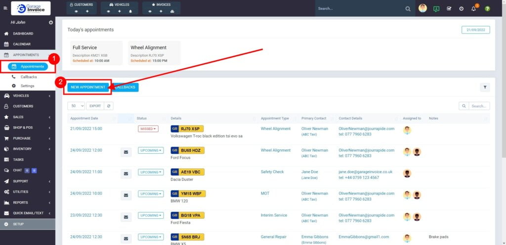 1 Garage Invoice 1024X497 1