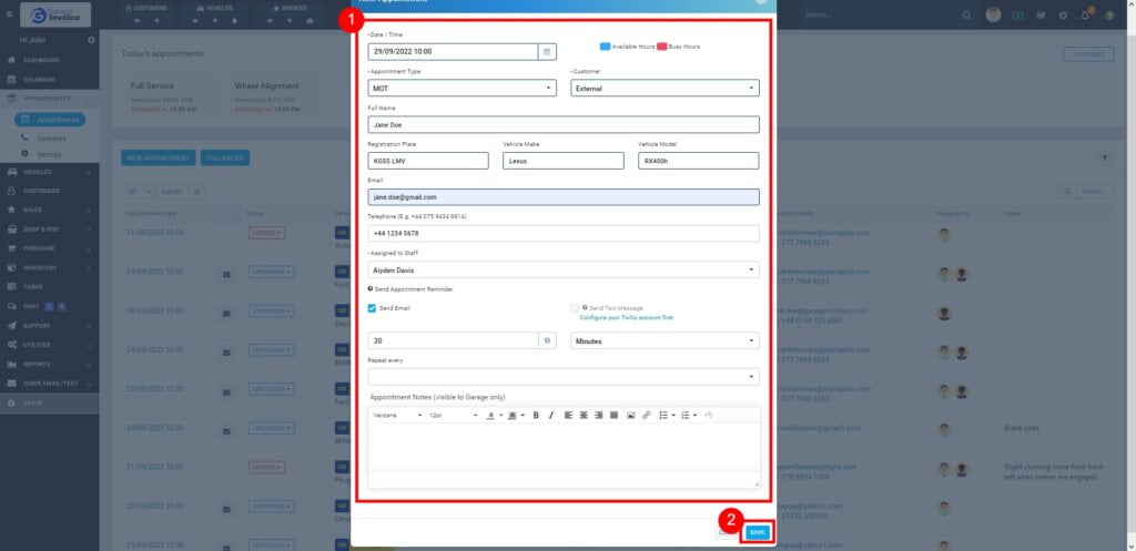 2 Garage Invoice 1024X497 1