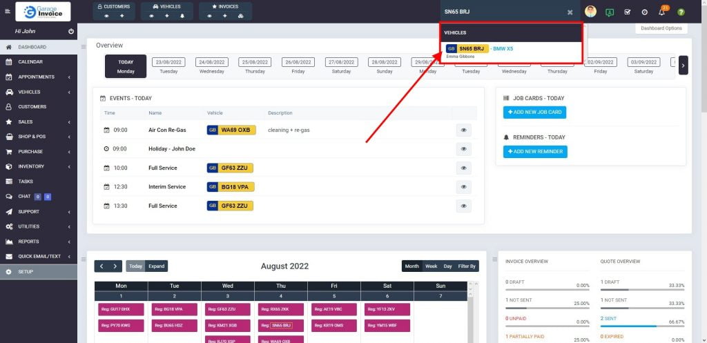 Search for Vehicle in database 2 21 Dashboard 1024X497 2