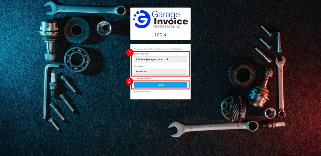 Garage Invoice Login 1024X497 1