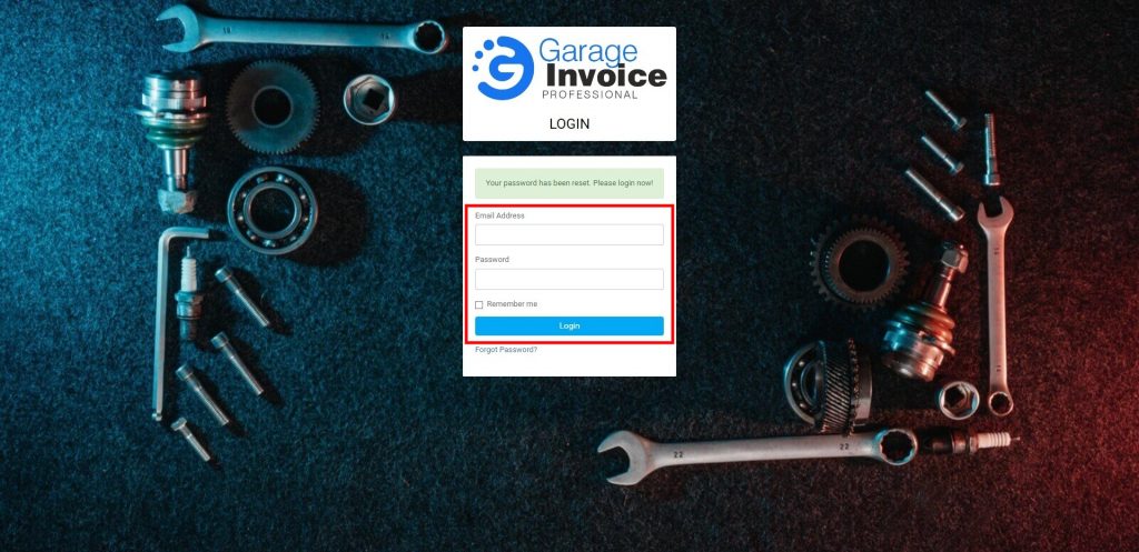 Garage Invoice Login 5 1024X497 1