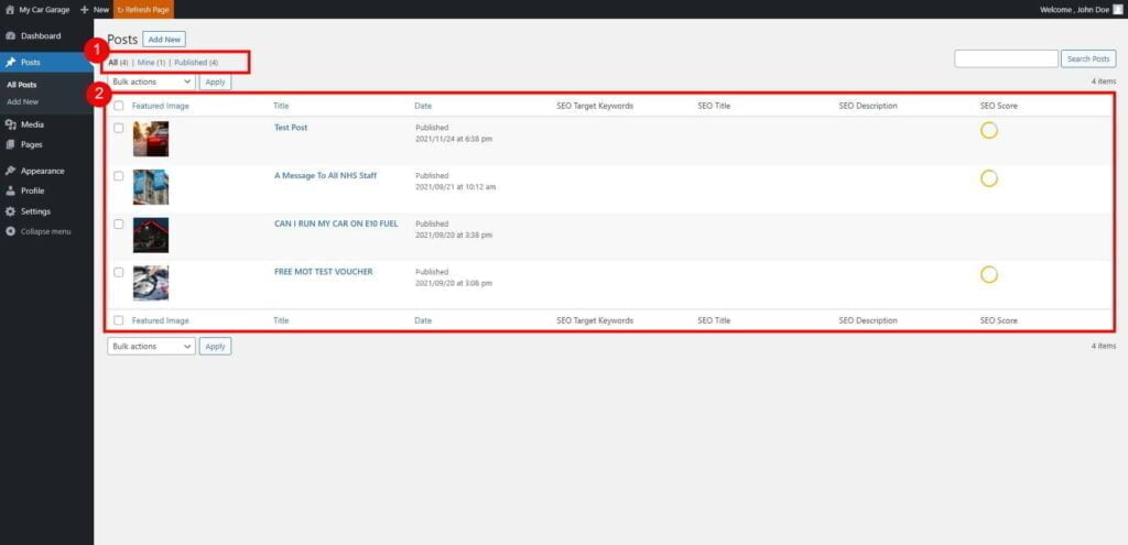 Posts ‹ My Car Garage — Wordpress 1024X495 1