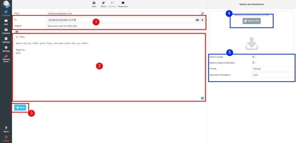 How to write an email message 5 Roundcube Webmail Compose 1024X495 1