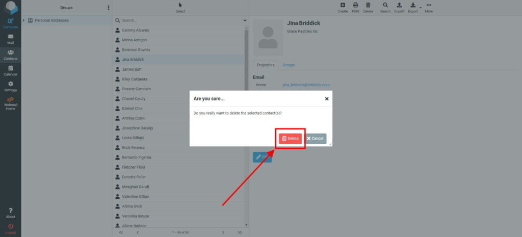 Delete Contact 4 Roundcube Webmail Contacts 13 1024X465 1