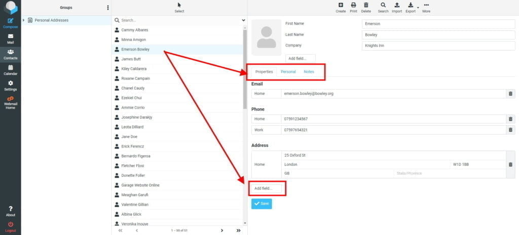 Add more contact properties 5 Roundcube Webmail Contacts 17 1024X465 1