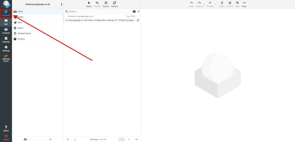 How to write an email message 2 Roundcube Webmail Inbox 2 1024X495 2