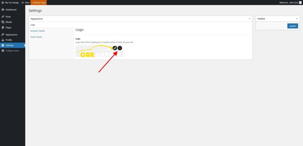 Logo - Add/Edit Logo 4 Settings ‹ My Car Garage — Wordpress 4 1024X495 1