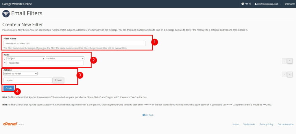Create an Email Filters 6 Webmail Email Filters 1 1024X465 1