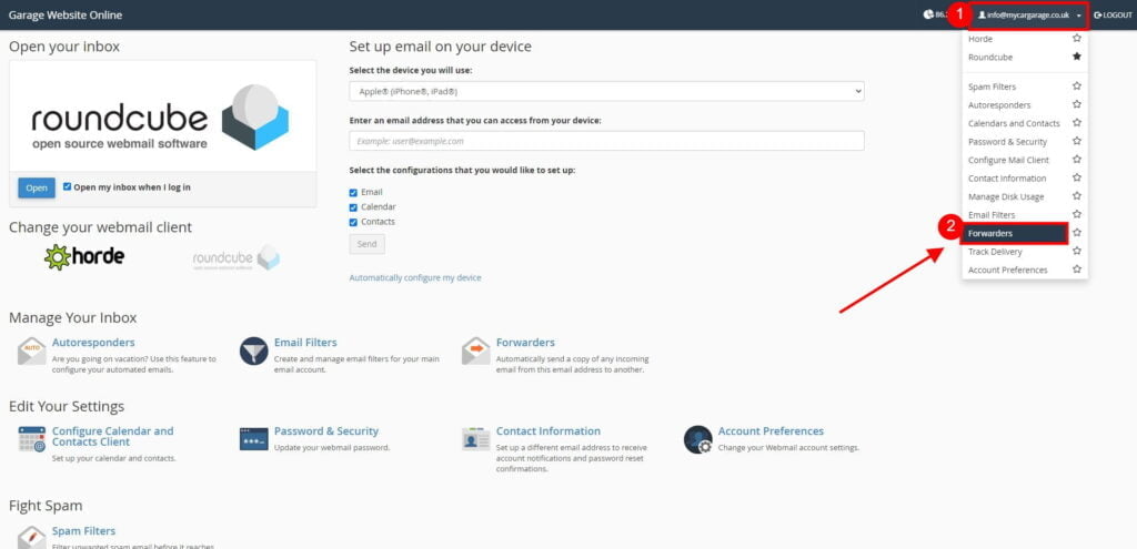 How to Setup an Email Forwarder 3 Webmail Main 1024X495 1