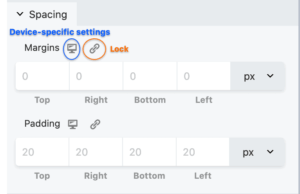 Spacing - margins and paddings 1 Advanced Tab 300X194 1
