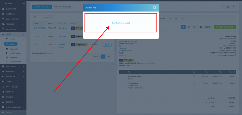 Screenshot Garageinvoice.co .Uk 2022.08.31 12 17 37 1024X490 1