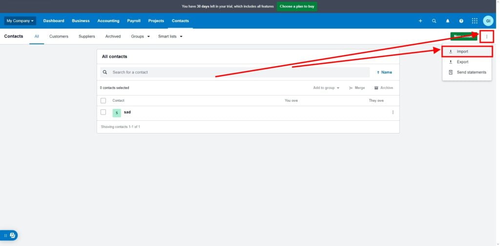 Garage Invoice Reports Export Customers Xero4