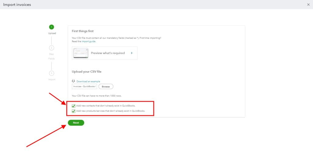 Garage Invoice Reports Export Invoices Quickbooks10