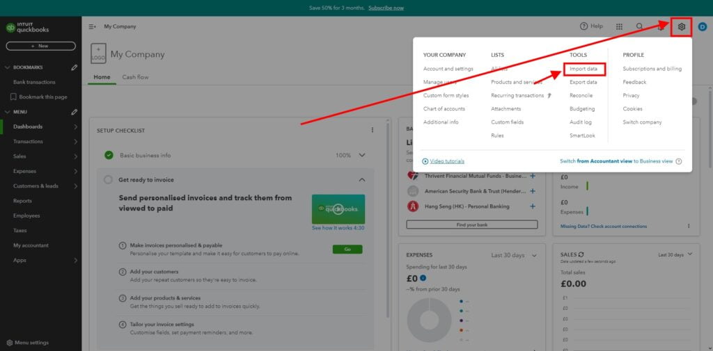 Garage Invoice Reports Export Invoices Quickbooks7
