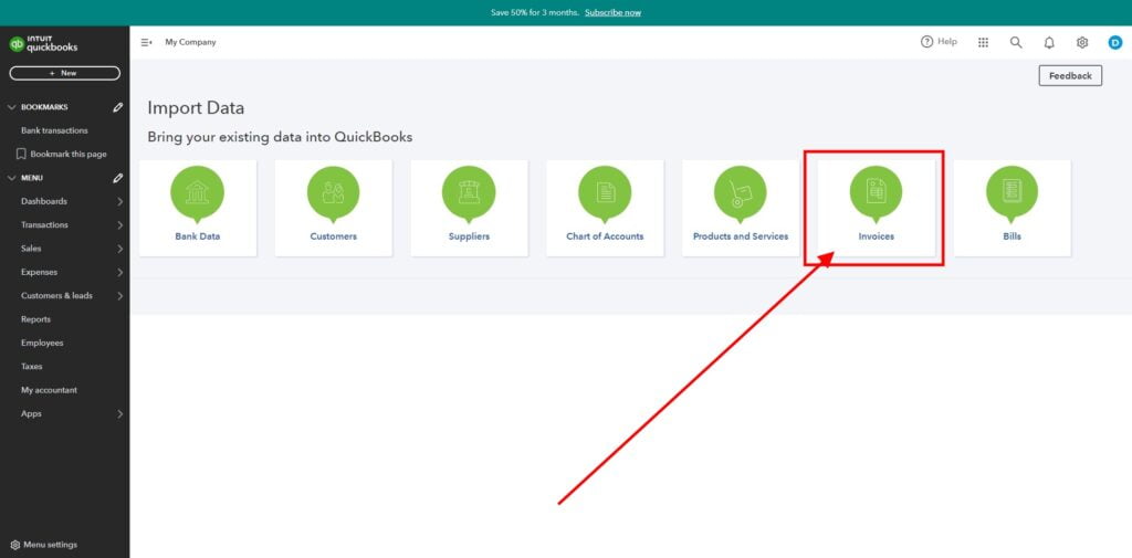 Garage Invoice Reports Export Invoices Quickbooks8