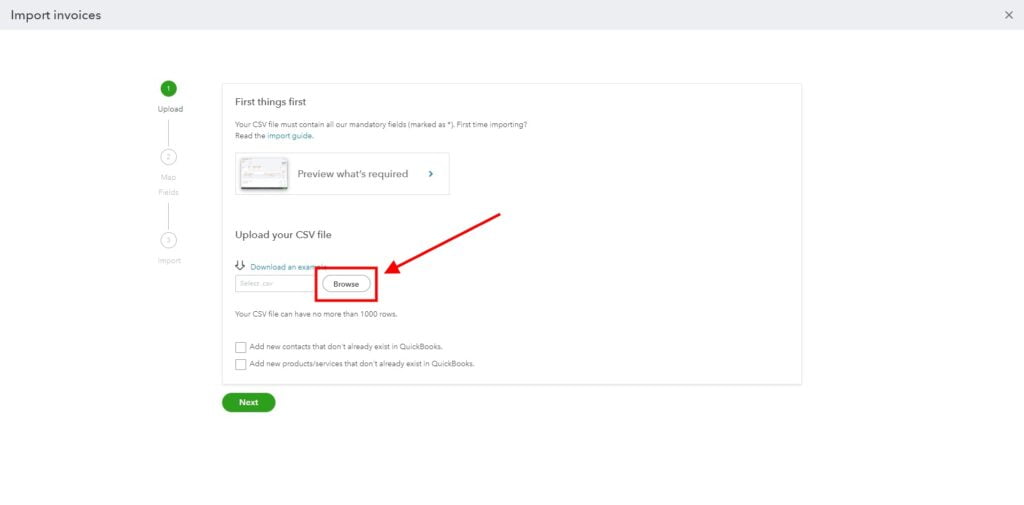 Garage Invoice Reports Export Invoices Quickbooks9