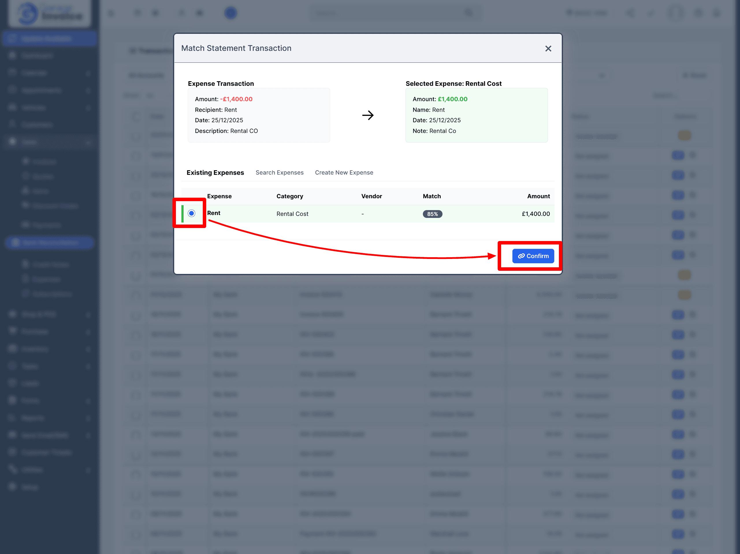 Reconcile Expense Transaction 5 Offline Banking 01 28 2026 06 54 Pm