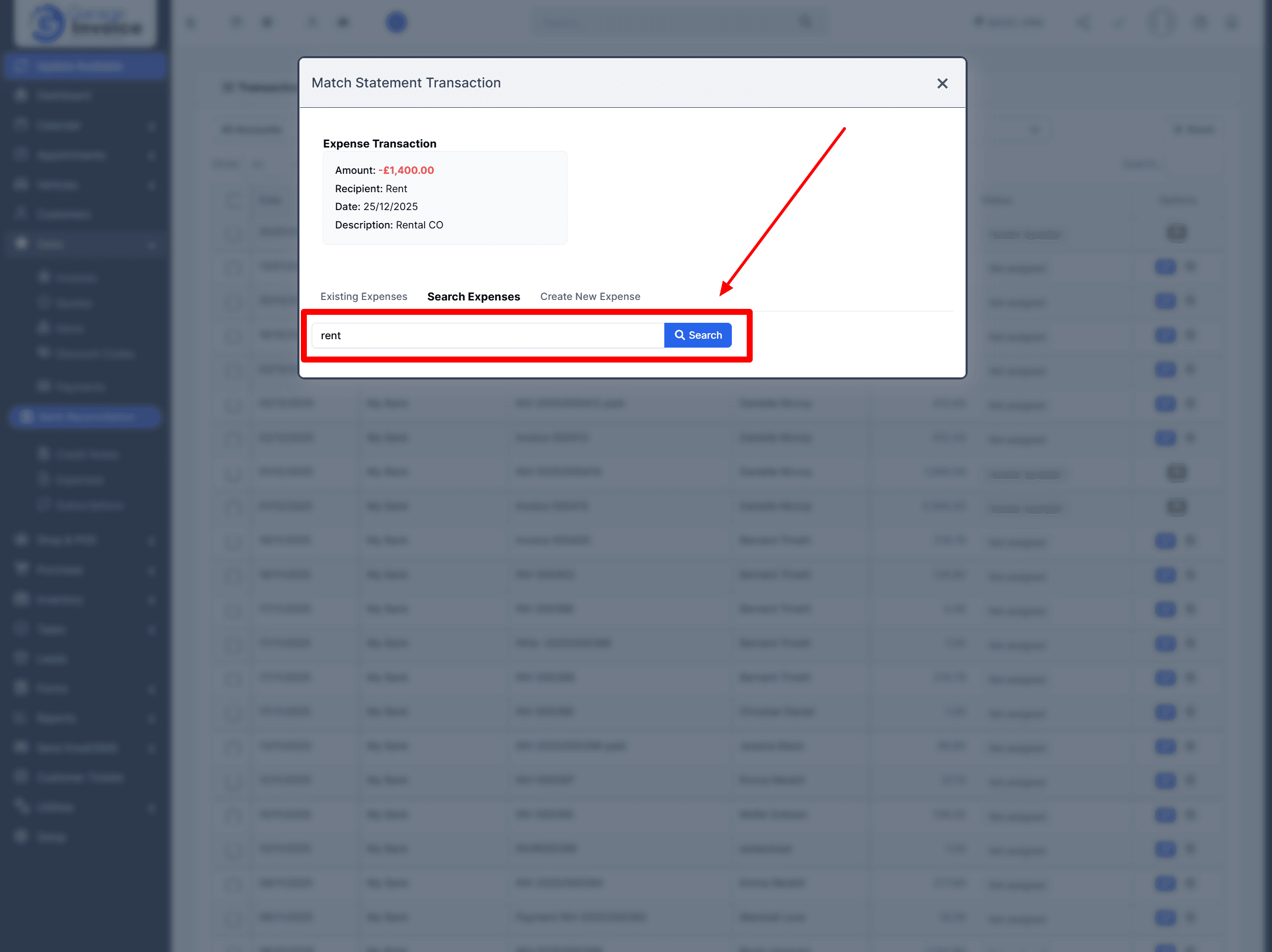 Reconcile Expense Transaction 7 Offline Banking 01 28 2026 06 58 Pm