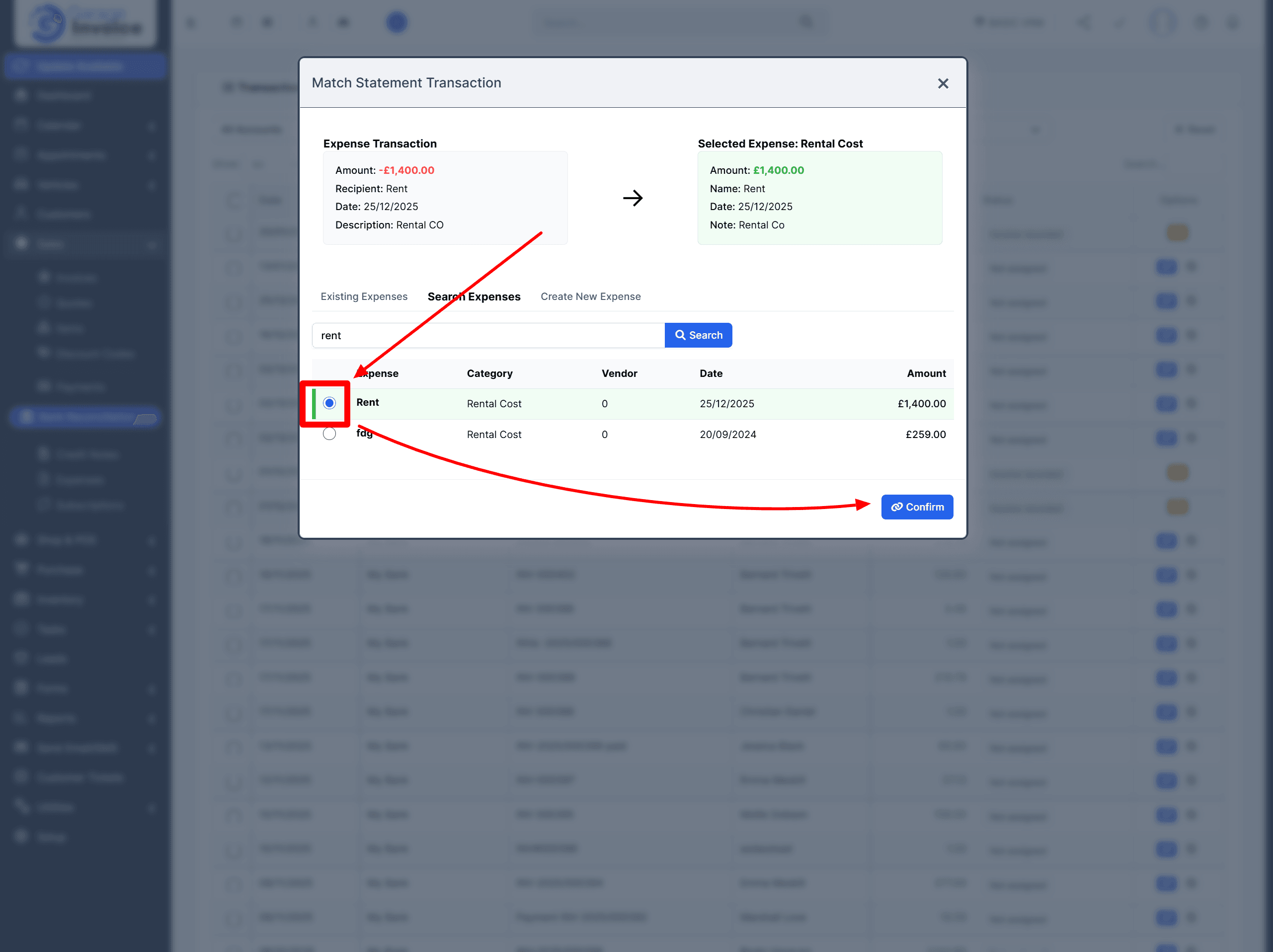 Reconcile Expense Transaction 8 Offline Banking 01 28 2026 07 00 Pm
