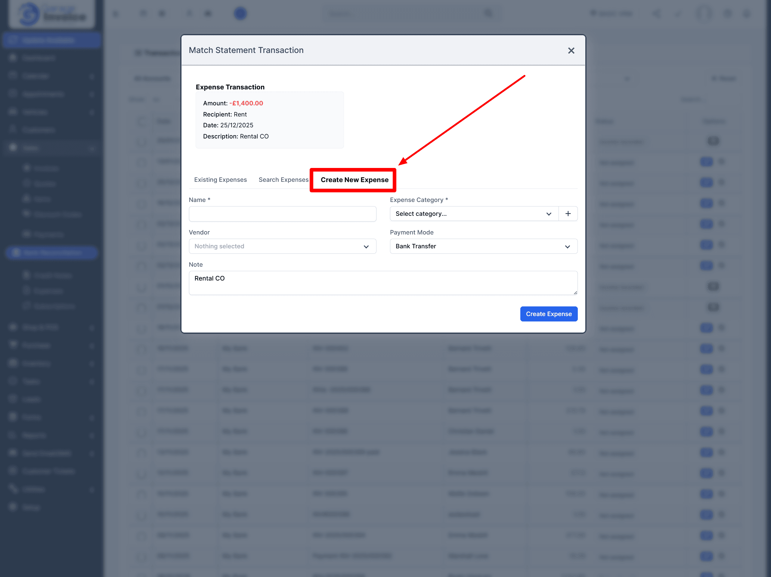Reconcile Expense Transaction 9 Offline Banking 01 28 2026 07 04 Pm